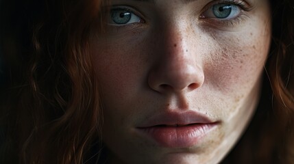 close-up of a persons face showing deep contemplation