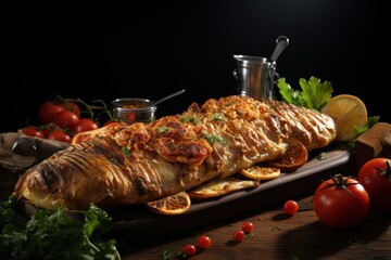 Balik ekmek fish in a bread traditional turkish fast food istanbul turkey