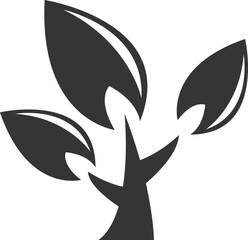 Fototapeta premium flower and leaf