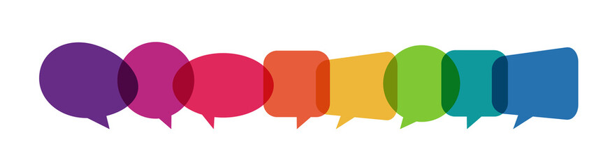 speech bubbles, communication concept, vector illustration