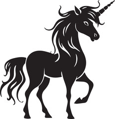 Obraz na płótnie Canvas unicorn silhouette illustration