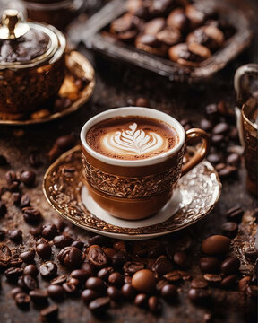 Turkish coffee  - Created with Generative AI Technology