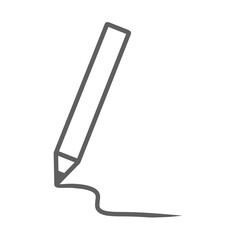 シンプルなモノクロの鉛筆