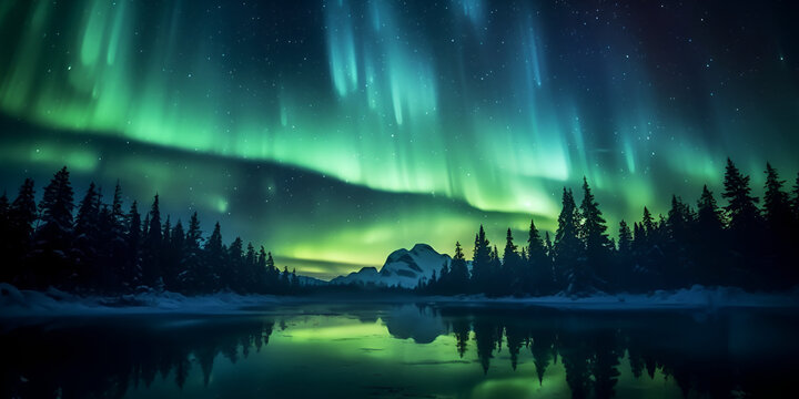 landscape of Northern Lights. Download to encourage me to make more of these stunning Images.