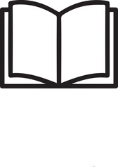 Reading line icon, Vector on white background