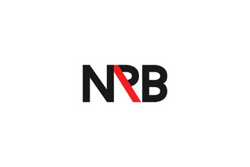 Monogram Letter NRB  Modern Initial Logo Design 
