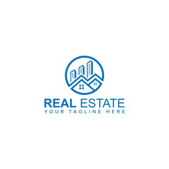 Obraz premium Minimalist elegant building logo design inspiration