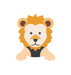 Obraz na płótnie Canvas Lion head logo vector for gaming and logos