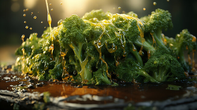 A beautiful plated dish with a pat of melted butter UHD wallpaper Stock Photographic Image
