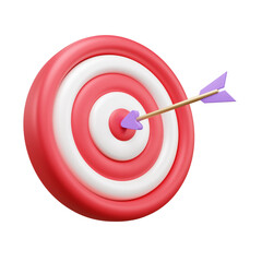 Business Goal 3d illustration or 3d business target 3d illustration