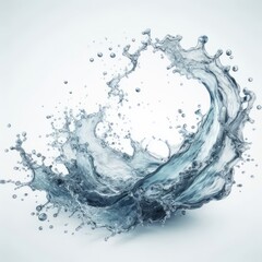 water splash isolated on white background.