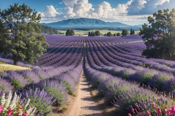 lavender field background 