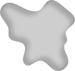 3D Transparent Round splash decorative shapes liquids