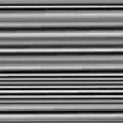 Black and white background with horizontal straight thin stripes pattern.