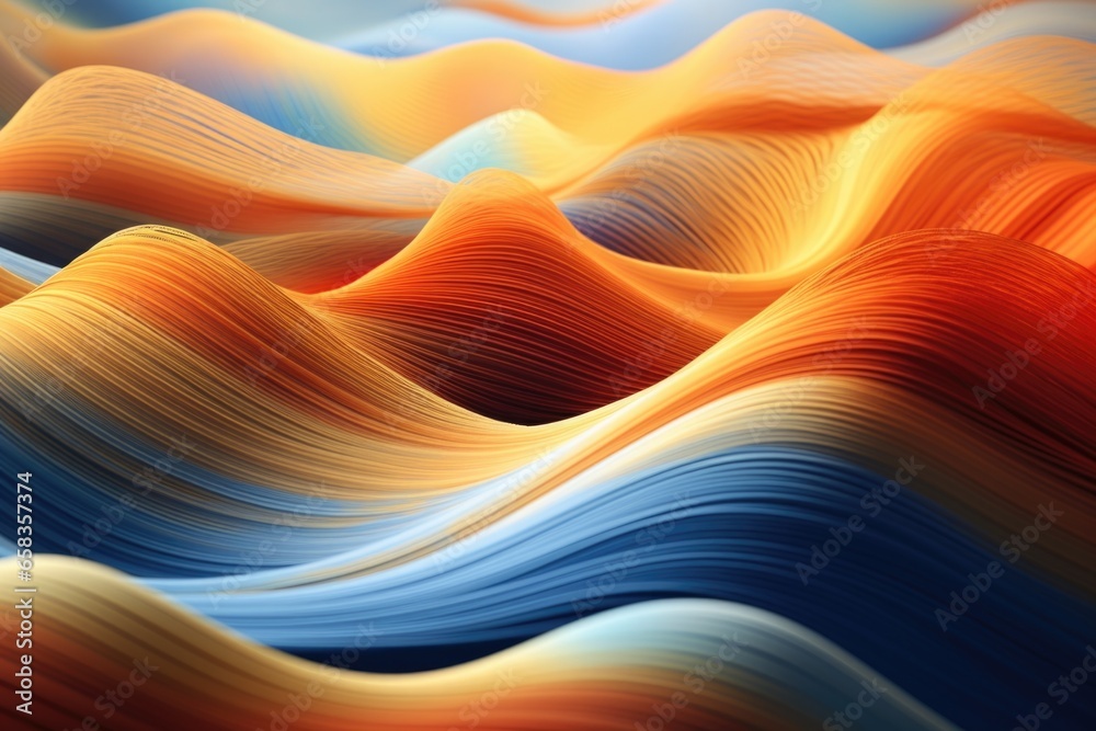 Aufkleber A close-up view of an abstract painting depicting the mesmerizing movement of waves. This artwork captures the dynamic and fluid nature of the ocean, making it a versatile choice for various design pr