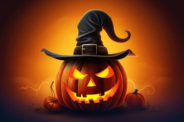 Another Lively And Cheerful Halloween Poster Design, Celebrating The Holiday. Сoncept Halloween Poster Design, Holiday Celebration, Lively And Cheerful Design, Halloween Festivities