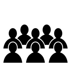  person ghlyp icon,  person vector, team, business, people, female, group, person, office, work, teamwork, woman, men, male, adult, businesswoman, young, businessman, vector, illustration, isolated