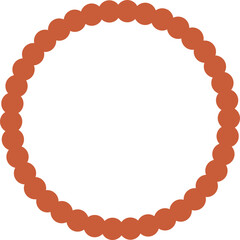 Decorative circle made with spheres