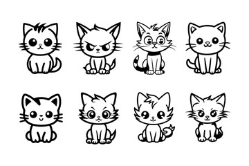 Cute Cat Vector Collection