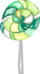 Halloween candy on transparent background.