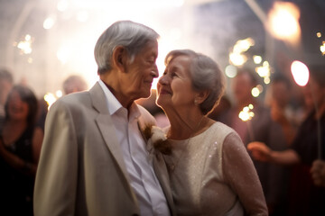 Portrait of happy senior couple.