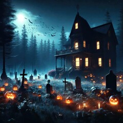 halloween scene