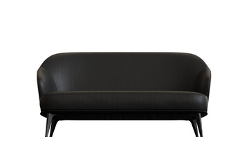 comfortable soft sofa isolated on transparent background, interior furniture, 3D illustration, cg render