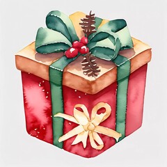 watercolor Christmas  vibe illustration clipart 