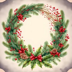 watercolor Christmas  vibe illustration clipart with a white background 