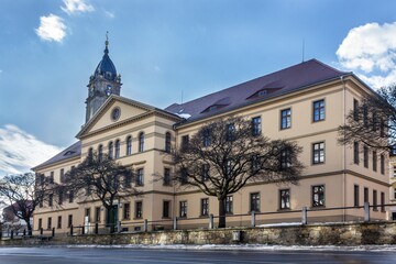 Old library building in Bautzen, Germany - 658381128
