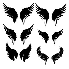 Fototapeta premium set of wings