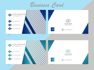 Modern Double-sided creative business card and Clean template.