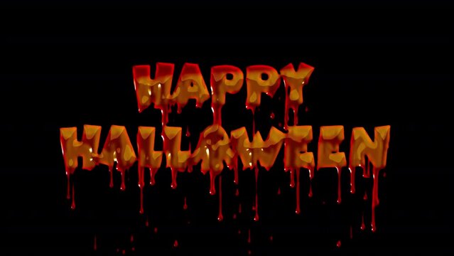 halloween text animation
