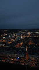 Paysage vu du ciel, sur les cotes francaise, à Dieppe 