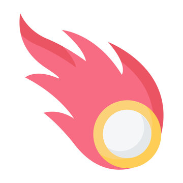 Meteorid Flat Icon