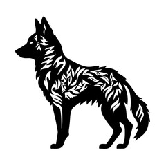 illustration of a wolf