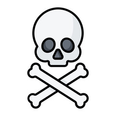 Danger Colored Line Icon