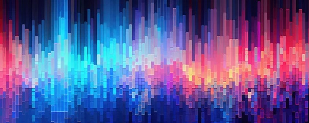 Zelfklevend Fotobehang Colorful abstract glitch background © Georgina Burrows