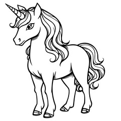 vector illustration of unicorn