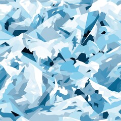 Arctic Camouflage with Glacier-Inspired Shapes AI Generated