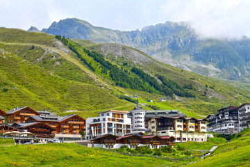 Fototapeta na wymiar Das Kühtai in den Stubaier Alpen in der Gemeinde Silz, Bezirk Imst, Tirol (Österreich)