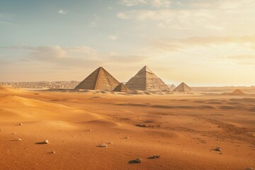 serene desert sands of ancient egypt, brought to life by Generative AI