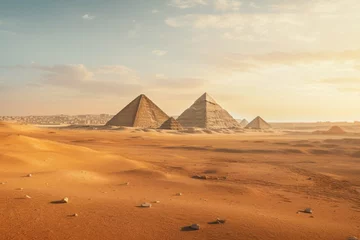 Foto op Canvas serene desert sands of ancient egypt, brought to life by Generative AI © avrezn