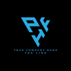 PFH letter logo creative design with vector graphic Pro Vector