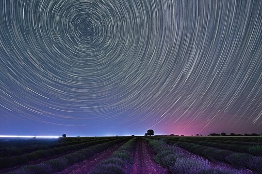 startrails stars milky way planets meteors night space landscape sky skyknight universe comets - Powered by Adobe