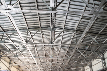 roof structure of an industrial building