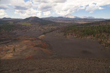 View from Cinder Cone Volcano, Lassen Volcanic National Park, California