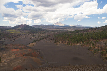 View from Cinder Cone Volcano, Lassen Volcanic National Park, California