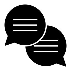 Conversations Glyph Icon