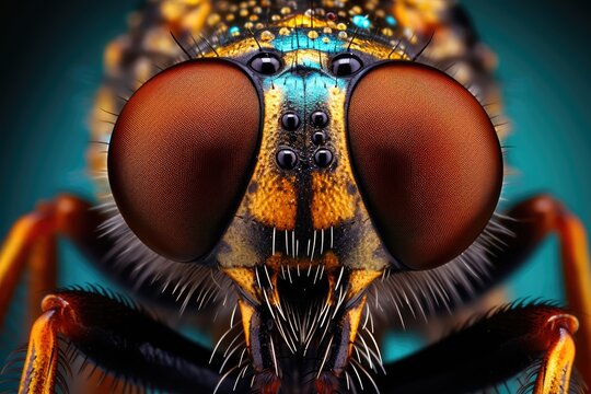 Macrozoom of insect eyes and their amazing details 